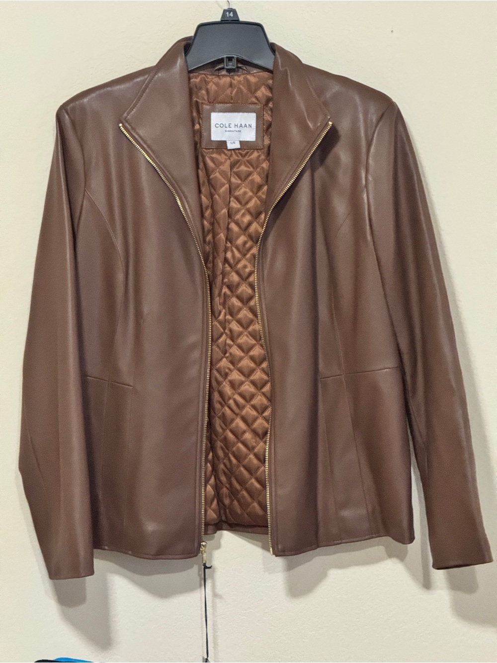 Cole Haan Women’s Leather look Jacket